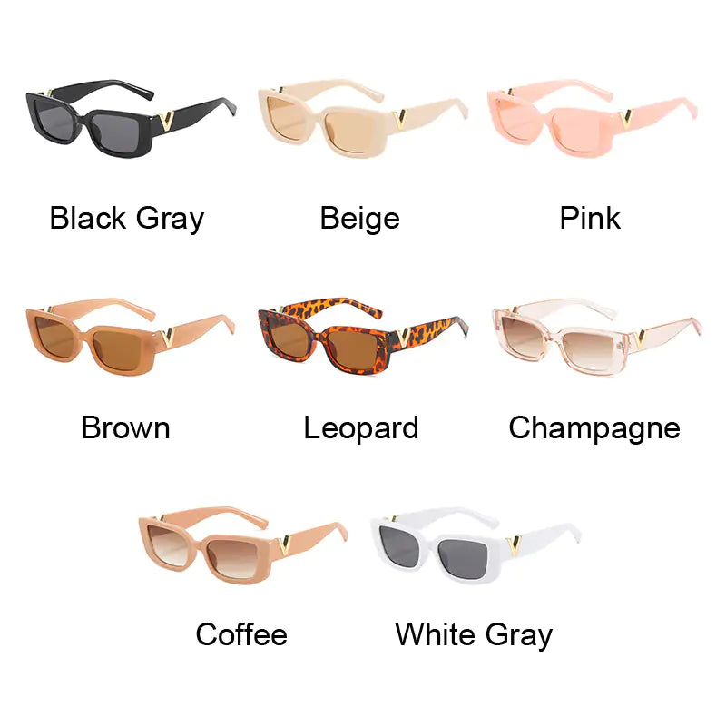 Rectangle Retro Trend Sunglasses